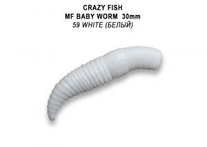 Силікон Crazy Fish MF Baby Worm 1.2