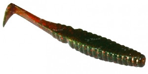 Силікон Crazy Fish Scalp Minnow 8см 14 Uv Motor Oil