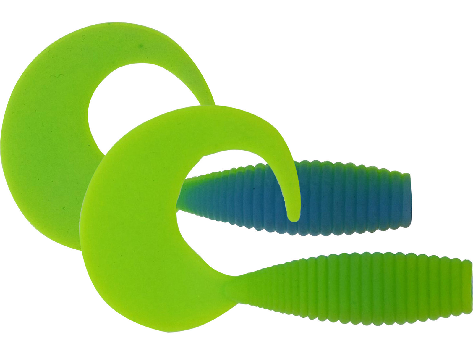 Силікон Kinetic Curlypup 5.1cm 2g Baby Blue/Chartreuse (10шт) Garlic