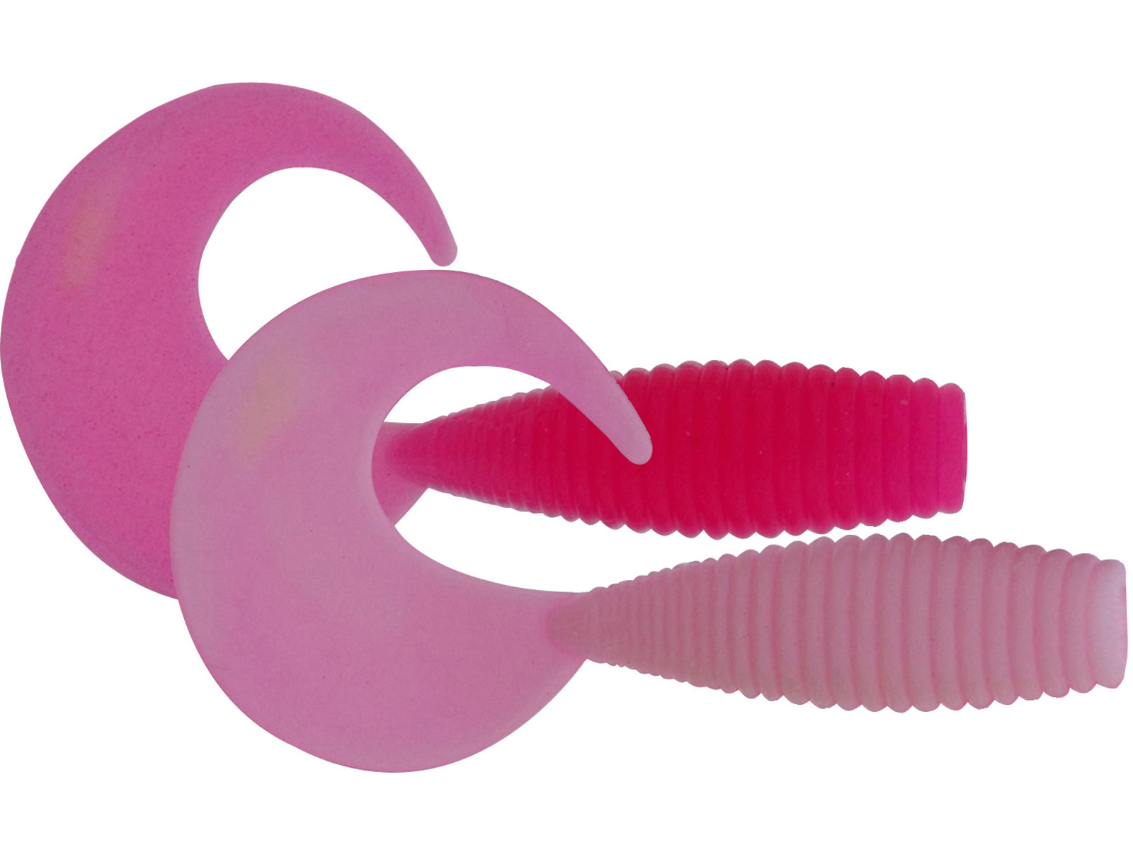 Силікон Kinetic Curlypup 5.1cm 2g White/Pink (10шт) Garlic