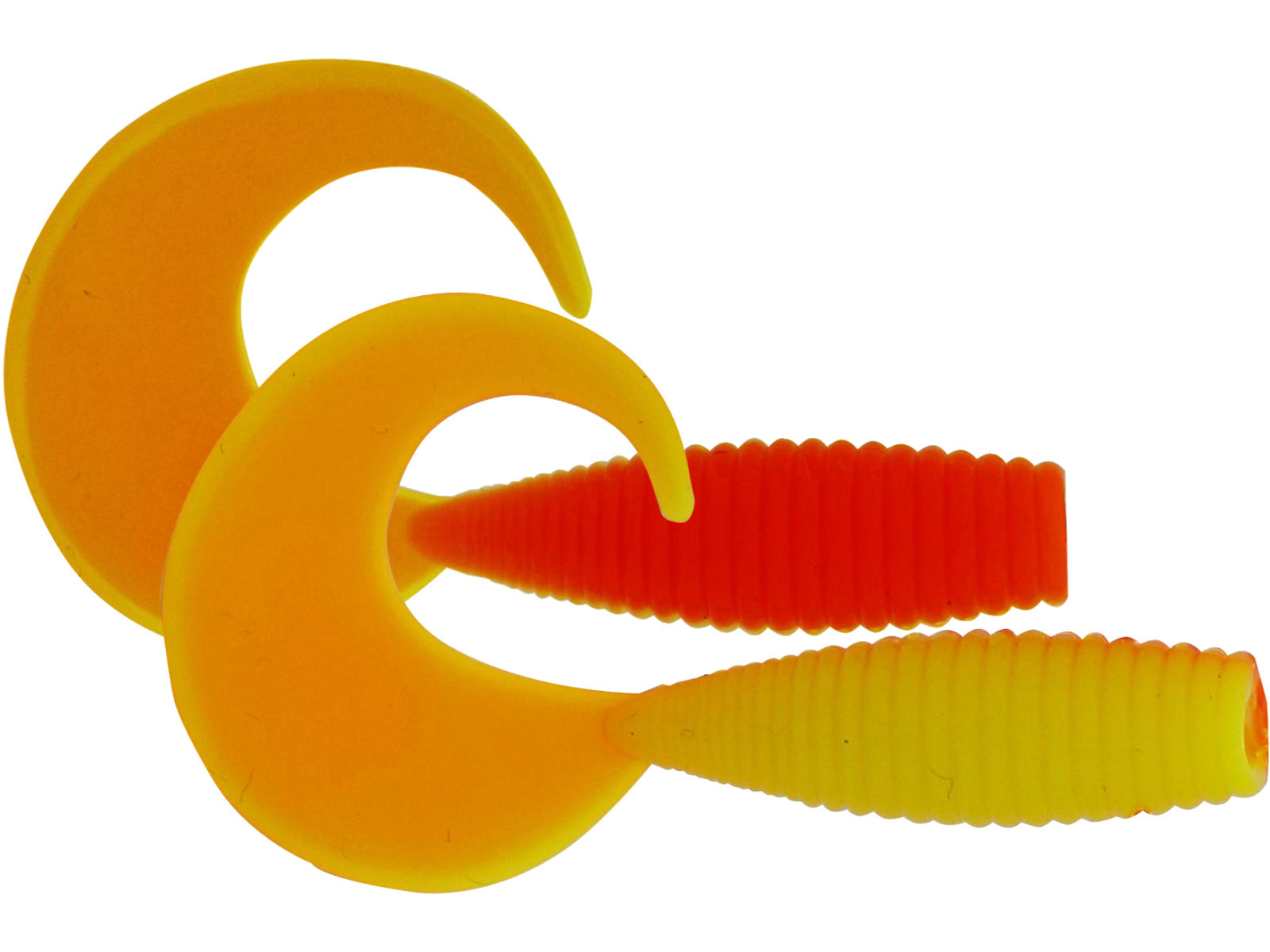 Силикон Kinetic Curlypup 5.1cm 2g Yellow/Orange (10шт) Garlic