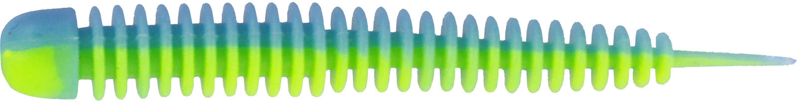 Силікон Kinetic Wriggly 7.5cm 2.1g Baby Blue/Chartreuse (10шт) Garlic