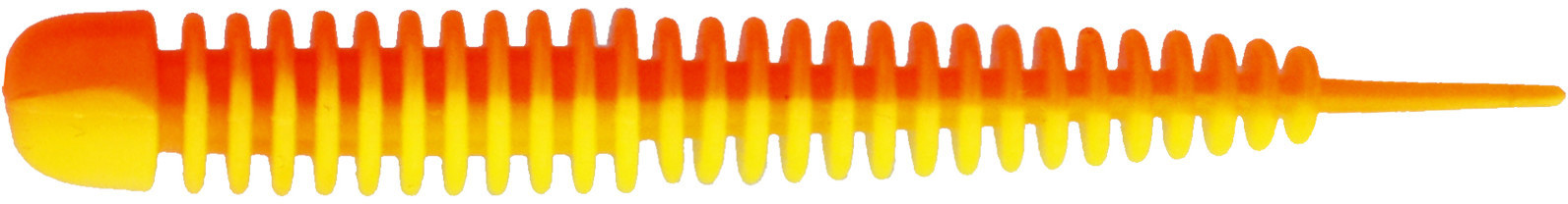 Силікон Kinetic Wriggly 7.5cm 2.1g Yellow/Orange (10шт) Garlic