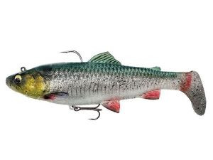 Силикон Savage Gear 4D Trout Rattle Shad 125мм MS Green Silver