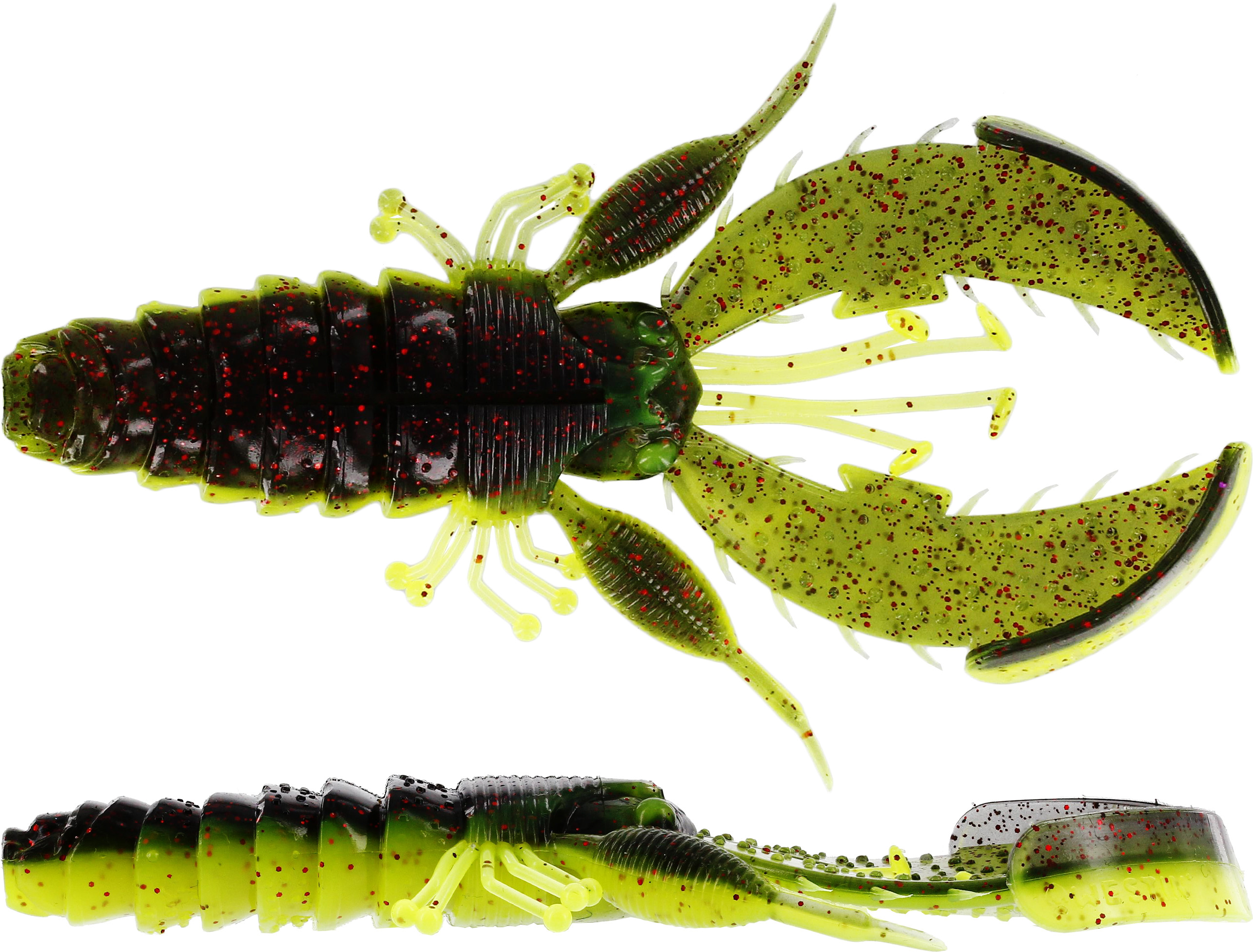 Силікон Westin CreCraw Creaturebait 10cm Black/Chartreuse