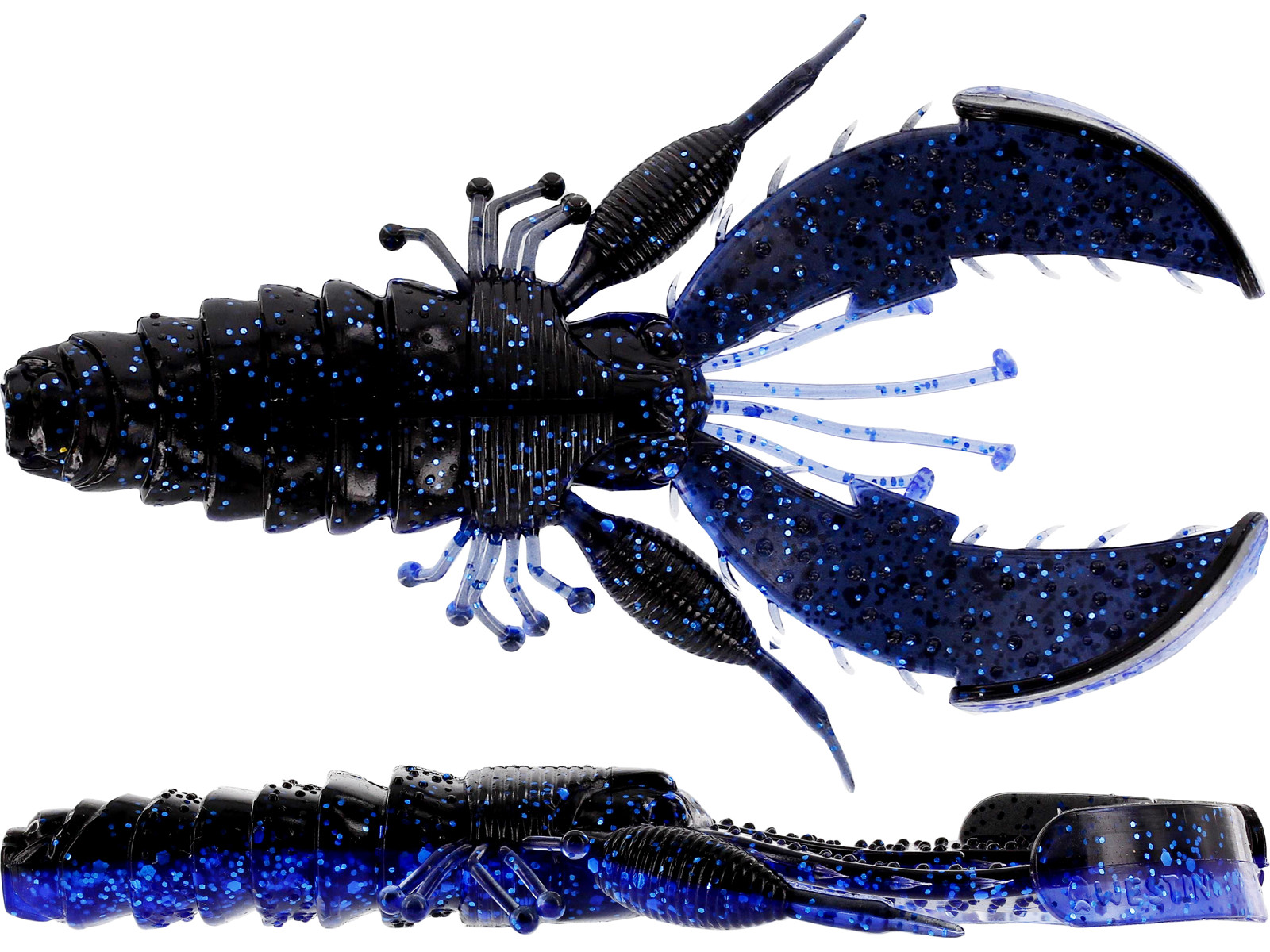 Силікон Westin CreCraw Creaturebait 6,5cm 4g Black/Blue (6шт/уп)