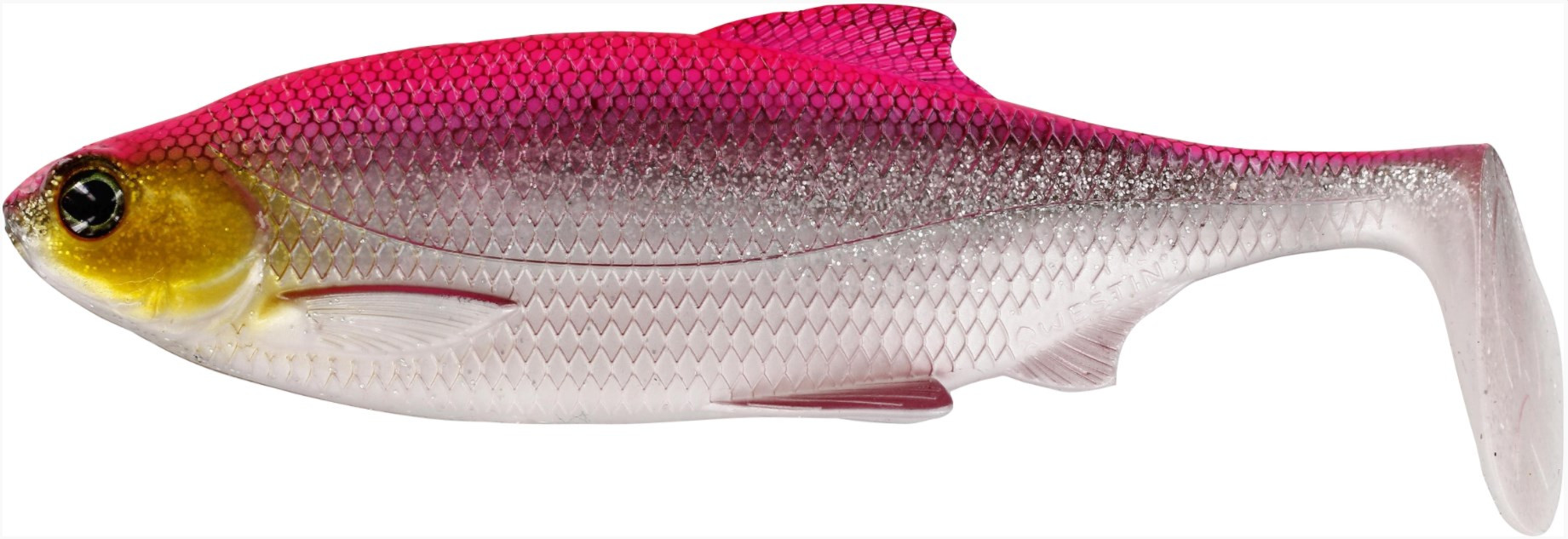 Силікон Westin Ricky the Roach Shadtail 10cm Pink Headlight 2шт/уп