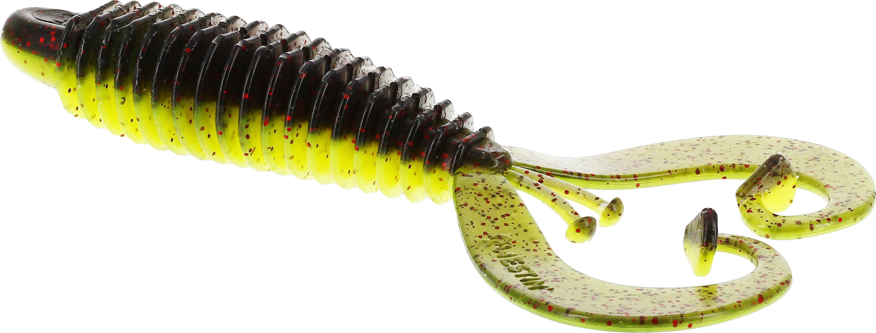 Силікон Westin RingCraw Curltail 9cm 1шт Black/Chartreuse