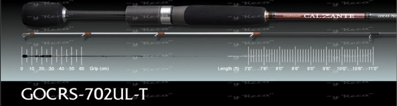 Спінінг Graphiteleader Calzante EX GOCAXS-732UL-T 2.21m 0.6-8g