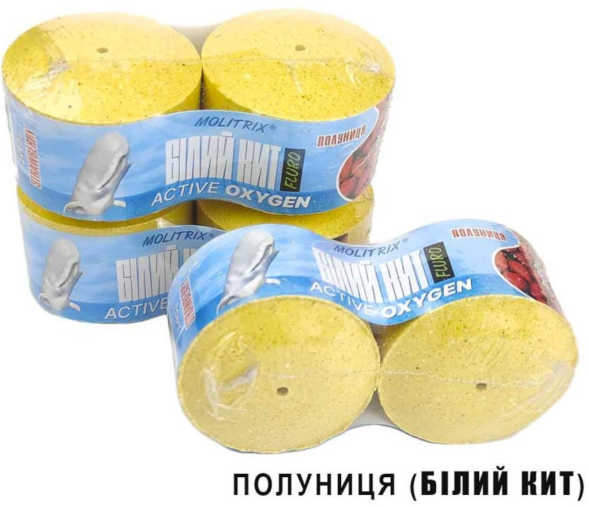 Технопланктон донный MOLITRIX Белый Кит 2x90g Клубника