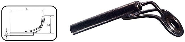 Тюльпан Match OK-SM0412 #04 H-7.6mm L-22.3mm D-1.2mm TS Black Chrom (*5)