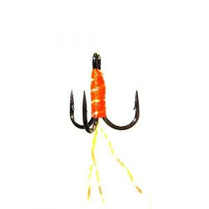 Трійник із мухою Strike TRG05 для гірлянди №10 Orange-Chartreuse