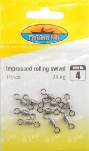 Вертлюжок Fishing ROI YM-1002-02 Impressed rolling swivel №02