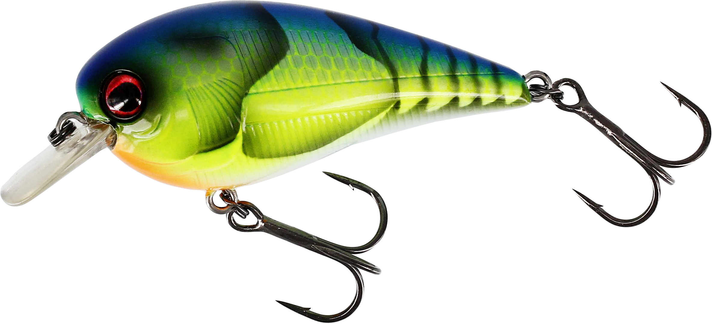 Воблер Westin BassBite 2.5 Squarebill 7cm 16g Floating Chartreuse Blue Craw