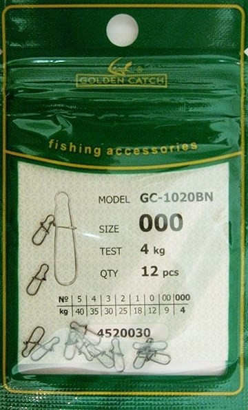 Застібка Golden Catch американка 1020BN №000