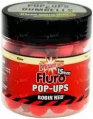 Бойлы Dynamite Baits Pop-Up Fluoro 15мм 80г Robin Red