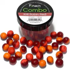 Бойлы Puhach Baits Combo 12mm - Krill Robin Red