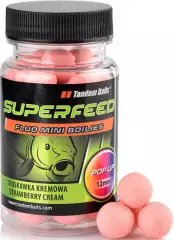 Бойлы Tandem Baits SF Fluo Mini Pop-Up Boilies 12mm 35g Strawberry Cream