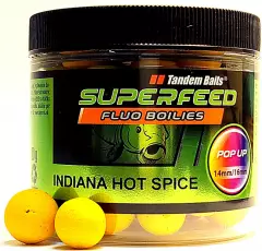 Бойлы Tandem Baits SF Fluo Pop-Up 14mm/16mm Mix 90g Indiana Hot Spice