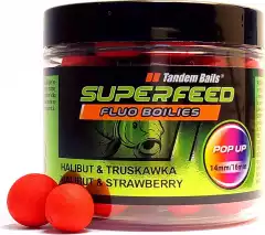 Бойлы Tandem Baits SF Fluo Pop-Up 14mm/16mm Mix 90g Halibut & Strawberry