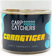 Бойлы вареные Carp Catchers тонущие Craft Hookbaits Corn&Tiger 18mm