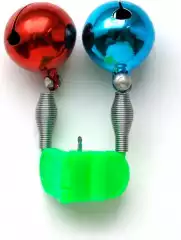 Бубенчик двойной Fanatik с пластиковым фиксатором двухцветный