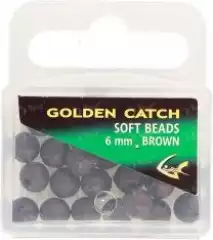 Бусина резиновая Golden Catch 6мм коричневая 1665250