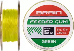 Фидергам Brain Feeder Gum 0.6mm 8lb/4kg (5m) коричневый