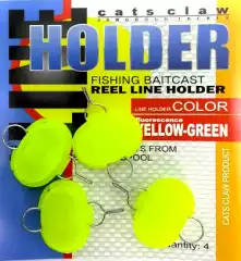 Фиксатор лески CatsClaw Line Holder for Baitcast Reel Fluo Yellow-Green 4шт