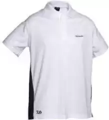 Футболка Daiwa Poloshirt бело-черная M