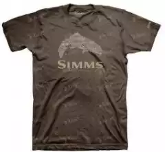 Футболка Simms Stacked Typo Logo Brown L