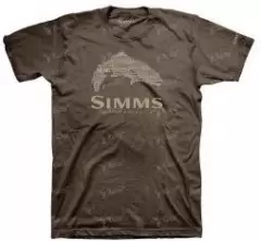 Футболка Simms Stacked Typo Logo Brown M