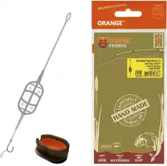 Готовый монтаж Карп ORANGE #41/1 Classic Flat Method Leadcore + Mould (пресовалка) бойл 60g