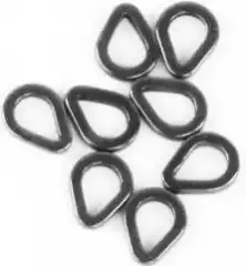 Кольца Fox Teflon Rig Rings - pear - small 25 per box