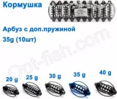 Кормушка Арбуз кр с доп. пружиной 35g