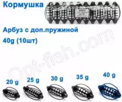 Кормушка Арбуз кр с доп. пружиной 40g