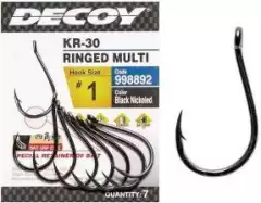 Крючки Decoy KR-30 Ringed Multi №2 7шт