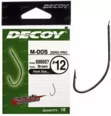 Крючки Decoy M-005 Zero Pro №18 18шт