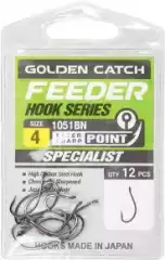 Крючки Golden Catch Feeder 1051BN №10 12шт