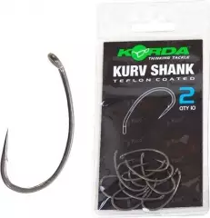 Крючки Korda Kurv Shank Hook №6 KKS6