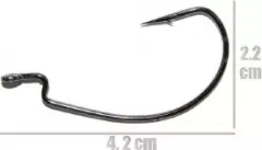 Крючки офсетные Crazy Fish Big Game Offset Hook №1/0