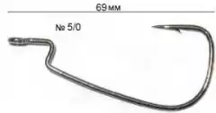 Крючки офсетные Crazy Fish Joint Hook №5/0 5шт