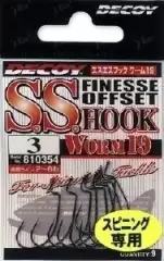 Крючки офсетные Decoy S.S. Hook Worm 19 №02 9шт