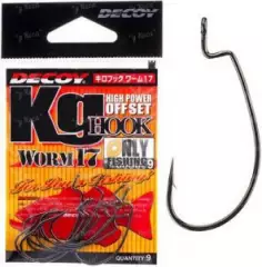 Крючки офсетные Offset Decoy Worm 17 №1 9шт