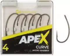 Крючки RidgeMonkey Ape-X Curve Barbed №4 10шт