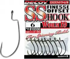 Крючок Decoy Finesse S.S. Hook Worm 19 №6