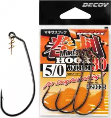 Крючок Decoy Worm 30 Maki-Sasu Hook №3/0 4шт/уп