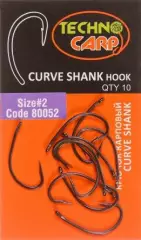 Крючок карповый Технокарп Curve Shank hook №2