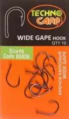 Крючок карповый Технокарп Wide Gape hook №8