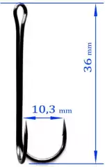 Крючок Kumho DOUBLE HOOK LIGHT 800 №2